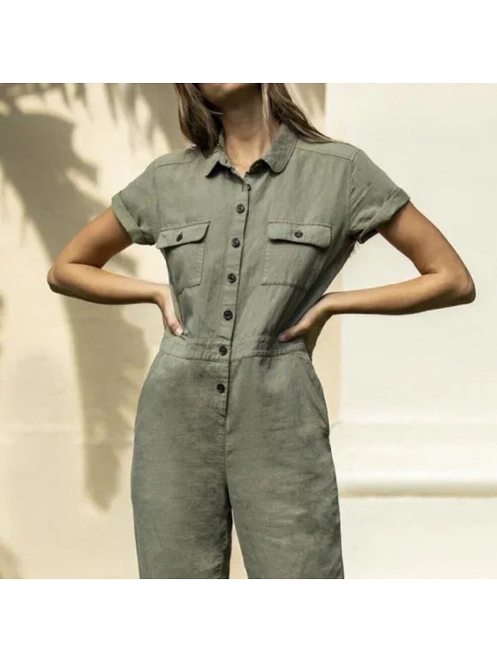 Outerknown S.E.A. Utility Jumpsuit ORGANIC LINEN COTTON BLEND